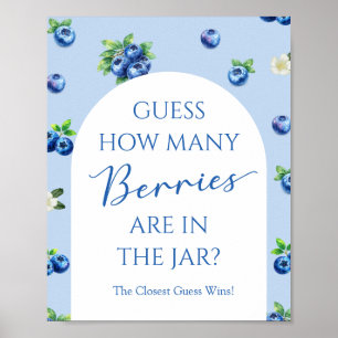 Blaubeer-Baby-Party: Errate wie viele Beeren Spiel Poster