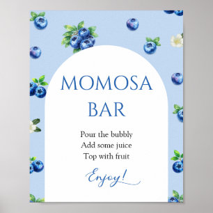 Blaubeer-Baby-Shower-Momosa-Bar Poster