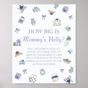 Blaubeer-Dessert Wie dick ist Mommys Bauch  Poster