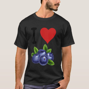 Blaubeer Frucht Ich Liebe Blaubeeren Gesundes Esse T-Shirt