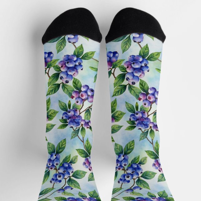 Blaubeer-Fruchtsocken Socken (Oben)