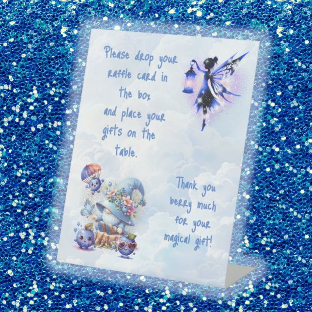 Blaubeer-Gnom-Baby-Bash-Tisch  Sockelschild (Von Creator hochgeladen)