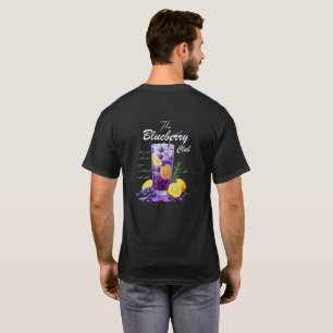 Blaubeer-Limonade-Getränkegrafik Sommer-Cocktail T-Shirt