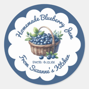 Blaubeer-Marmelade-Konservierungs-Aufkleber Runder Aufkleber