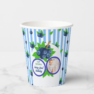 Blaubeer-Party-Beere-Erster-Geburtstag-Sommer Pappbecher
