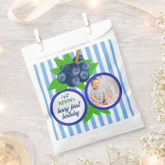 Blaubeer-Party Süße Beere Erster Geburtstag Geschenktütchen