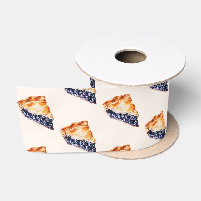 Blaubeer-Pie Satinband (Spule)