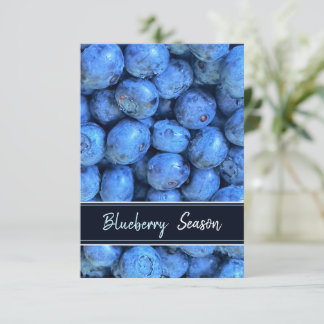 Blaubeer-Saison-Postkarte Karte
