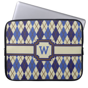 Blaubeer-Scone-Argyle-Laptop-Hülle Laptopschutzhülle