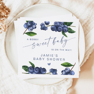 Blaubeer-Süße-Baby-Baby-Party Serviette