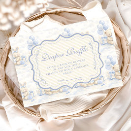 Blaubeer-Teddybär-Windel-Wettbewerb Begleitkarte