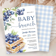 Blaubeer-Waffel-Baby-Brunch-Junge-Baby-Party