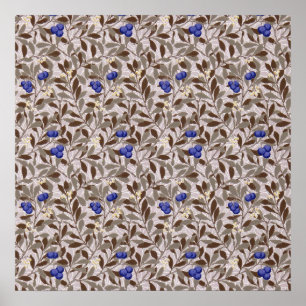 Blaubeerbaum, William Morris Poster