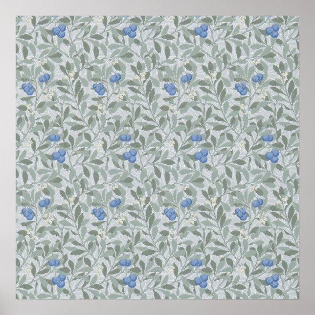 Blaubeerbaum, William Morris Poster (Vorne)