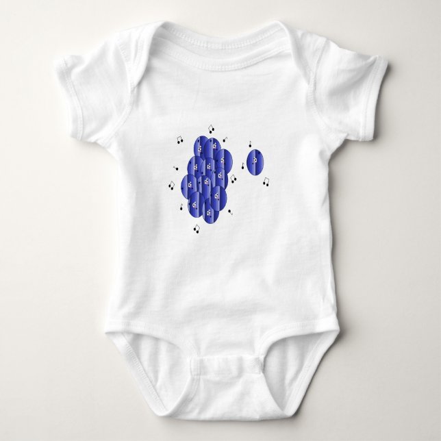 Blaubeerchor Baby Strampler (Vorderseite)