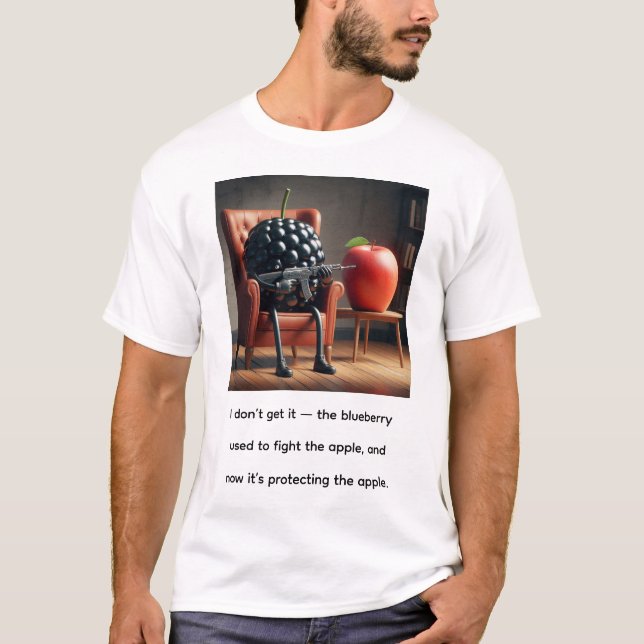 Blaubeere Apfel T-Shirt (Vorderseite)
