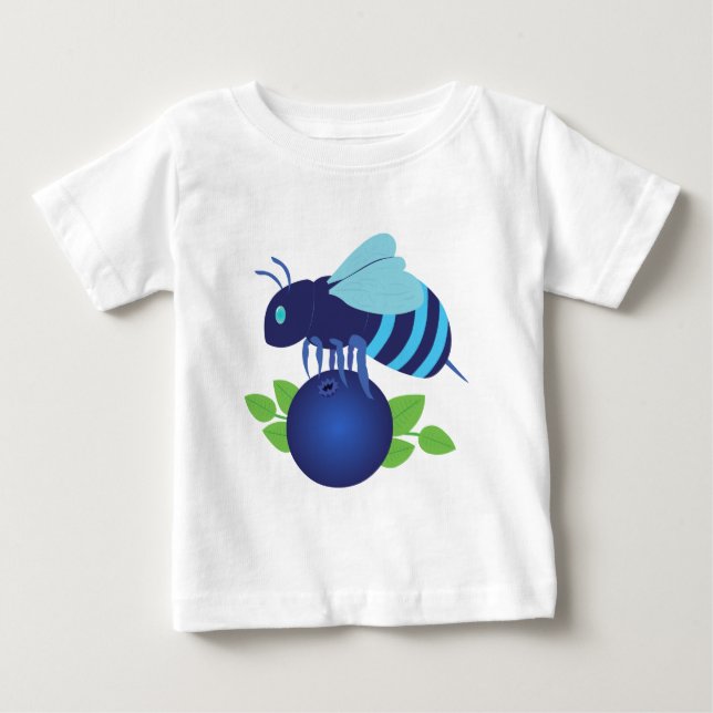 Blaubeere Baby T-shirt (Vorderseite)