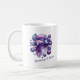 Blaubeere-Bettafish-Tasse Kaffeetasse