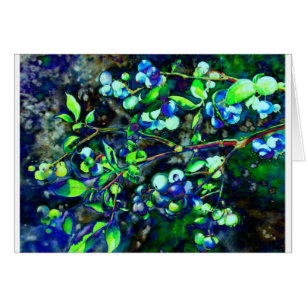 Blaubeere - grüne Farbe