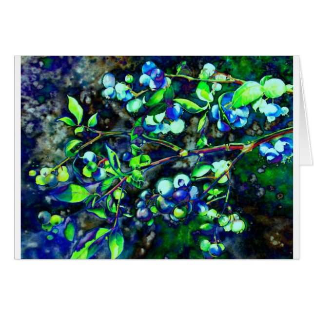 Blaubeere - grüne Farbe (Vorderseite (Horizontal))