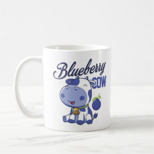Blaubeere Kuh kawaii niedlich Moo moo farm animal Kaffeetasse
