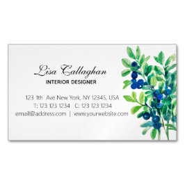 Blaubeere Magnetische Visitenkarte