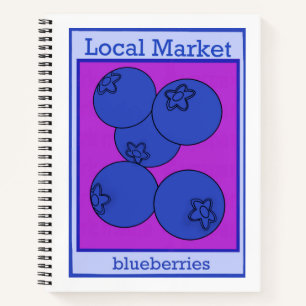 Blaubeere Notizbuch