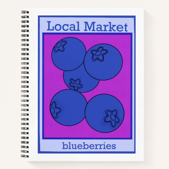 Blaubeere Notizbuch (Vorderseite)