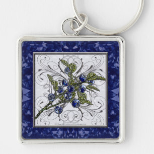 Blaubeere Schlüsselanhänger