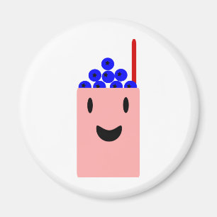 Blaubeere Smoothie niedlich Magnet