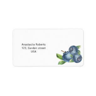 Blaubeeren Adressaufkleber