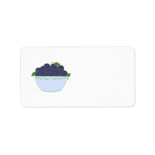 Blaubeeren Adressaufkleber