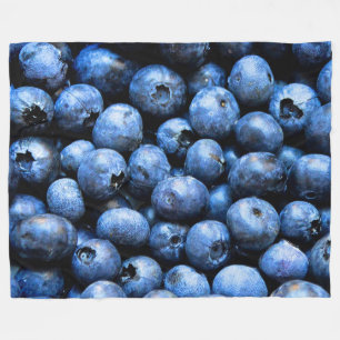 Blaubeeren auf großer Fleece-Decke Fleecedecke