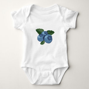 Blaubeeren Baby Strampler