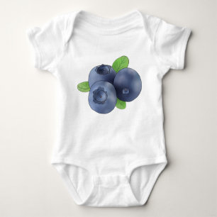 Blaubeeren Baby Strampler