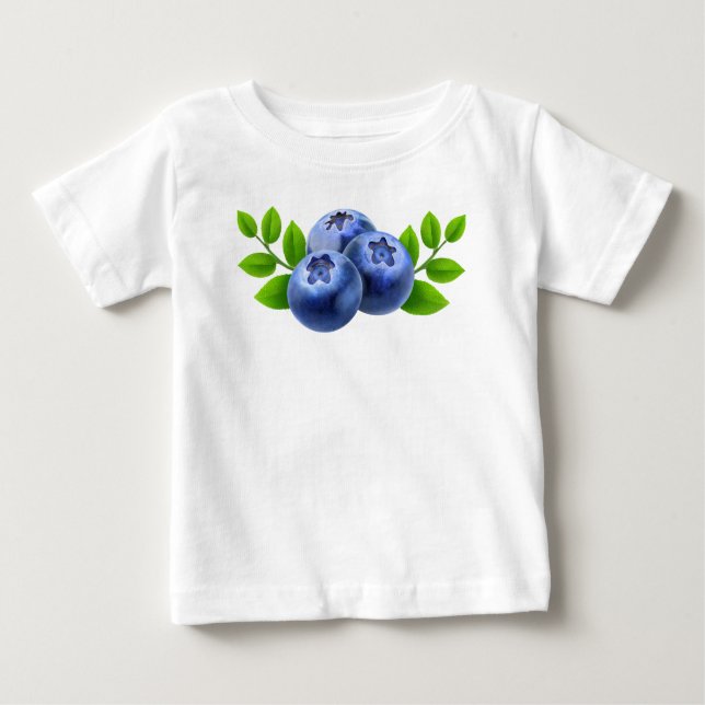 Blaubeeren Baby T-shirt (Vorderseite)
