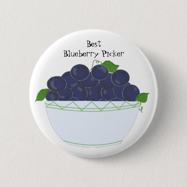 Blaubeeren - Bester Blaubeerenpicker Button (Vorderseite)