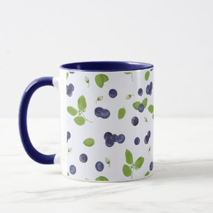 Blaubeeren Blaubeerblüten Laub Tasse