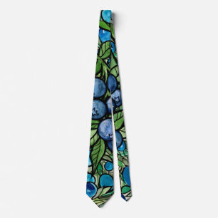 Blaubeeren Blaubeerenfarm Blau                    Krawatte
