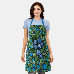 Blaubeeren Blaubeerenfarm Blau Schürze