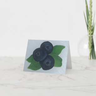 Blaubeeren Dankeskarte