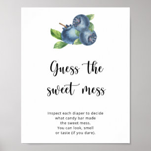 Blaubeeren - Errate das süße Durcheinander Spiel Poster