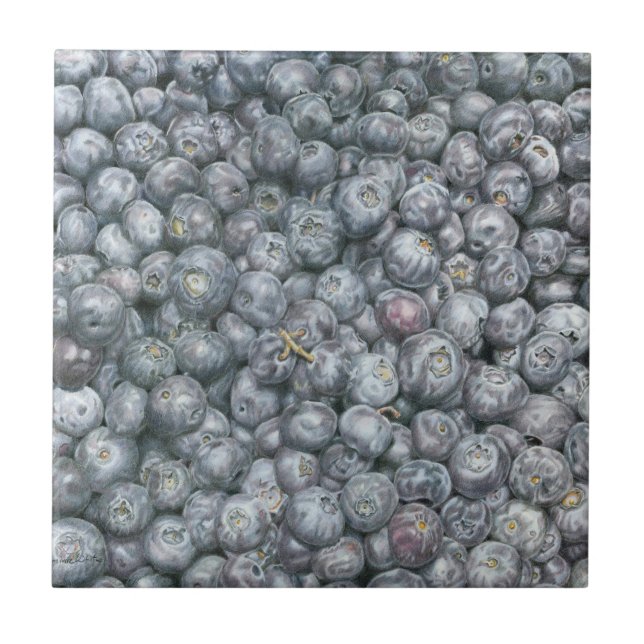 Blaubeeren Fliese (Vorderseite)