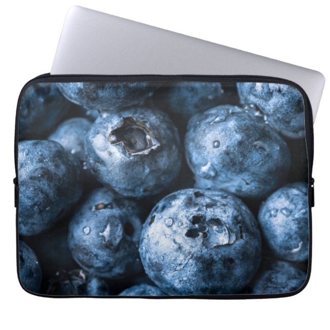 Blaubeeren Früchte Laptopschutzhülle (Vorderseite)