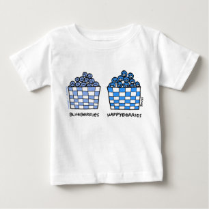 Blaubeeren Happyberries Cartoon Art Funny Baby T-shirt