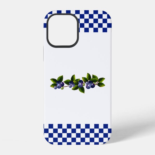 Blaubeeren iPhone Hülle (Rückseite)