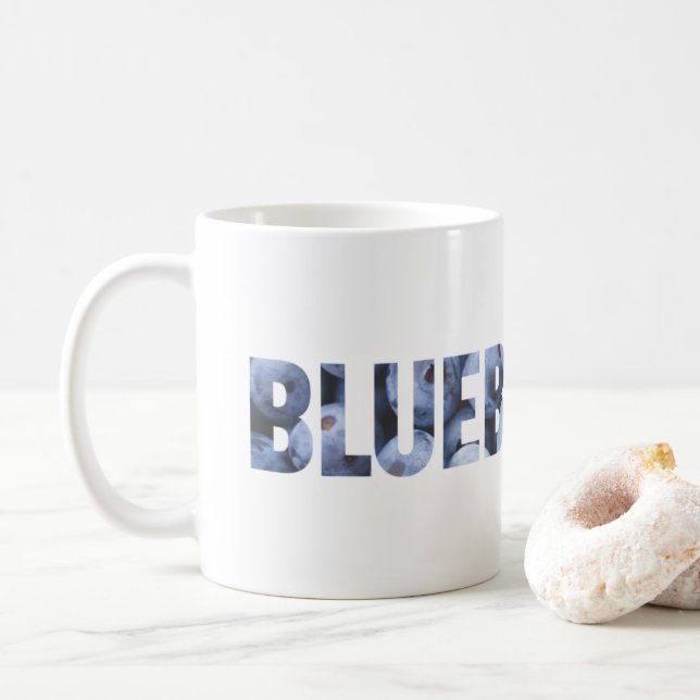 Blaubeeren Kaffeetasse (Mit Donut)