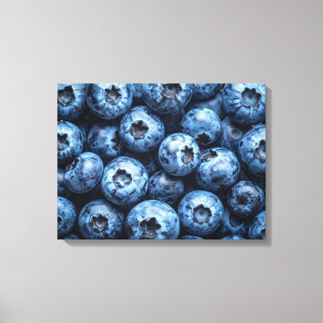 Blaubeeren Leinwanddruck (Vorderseite)