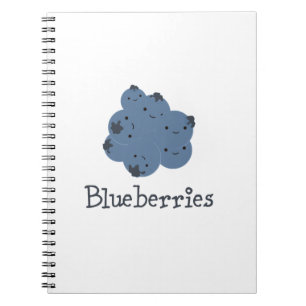 Blaubeeren Notizblock