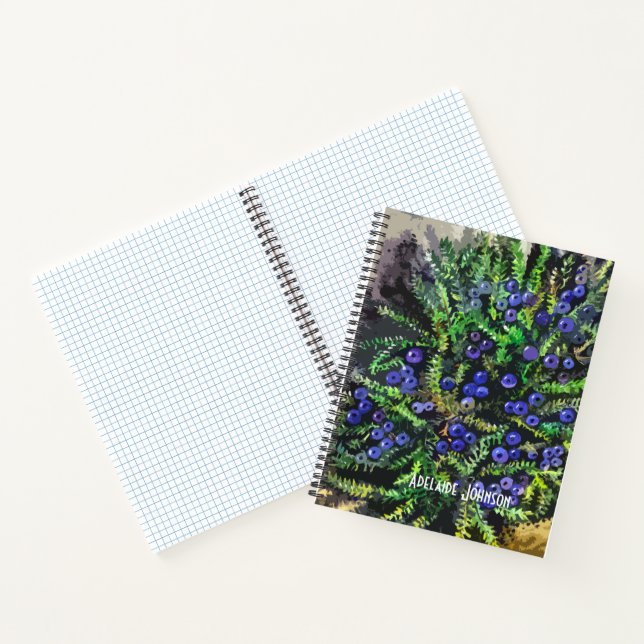 Blaubeeren Notizbuch (Innenseite)